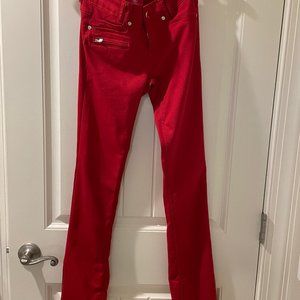 Bogner 27" waist Red Pants; Bogner Jeans